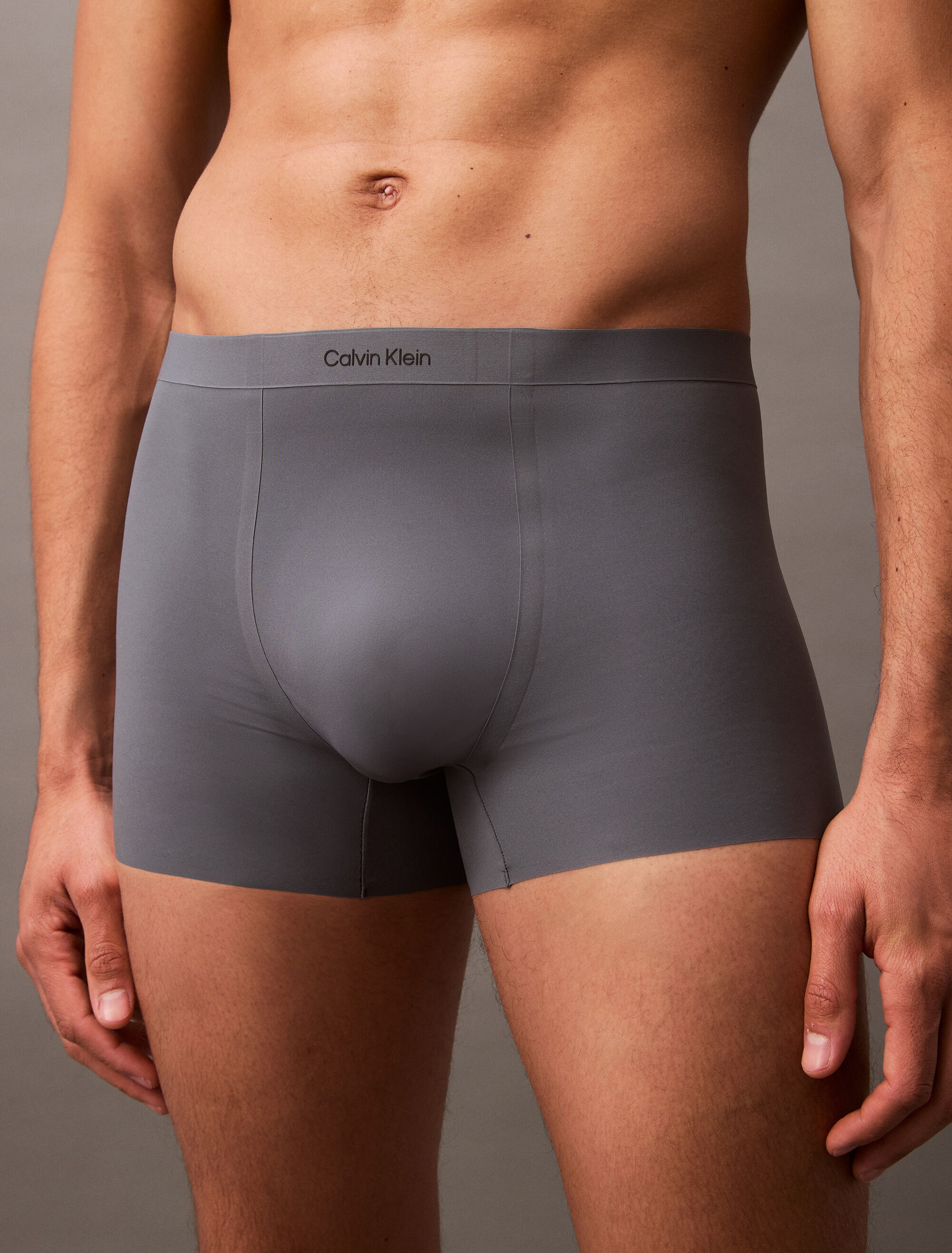 CK Black Bonded Micro Low Rise Trunks | grey | Calvin Klein Singapore