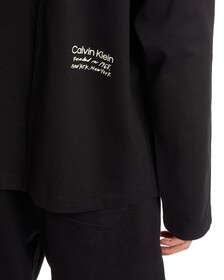 STANDARDS COMPACT COTTON LONG SLEEVE TEE, BLACK BEAUTY-00, hi-res