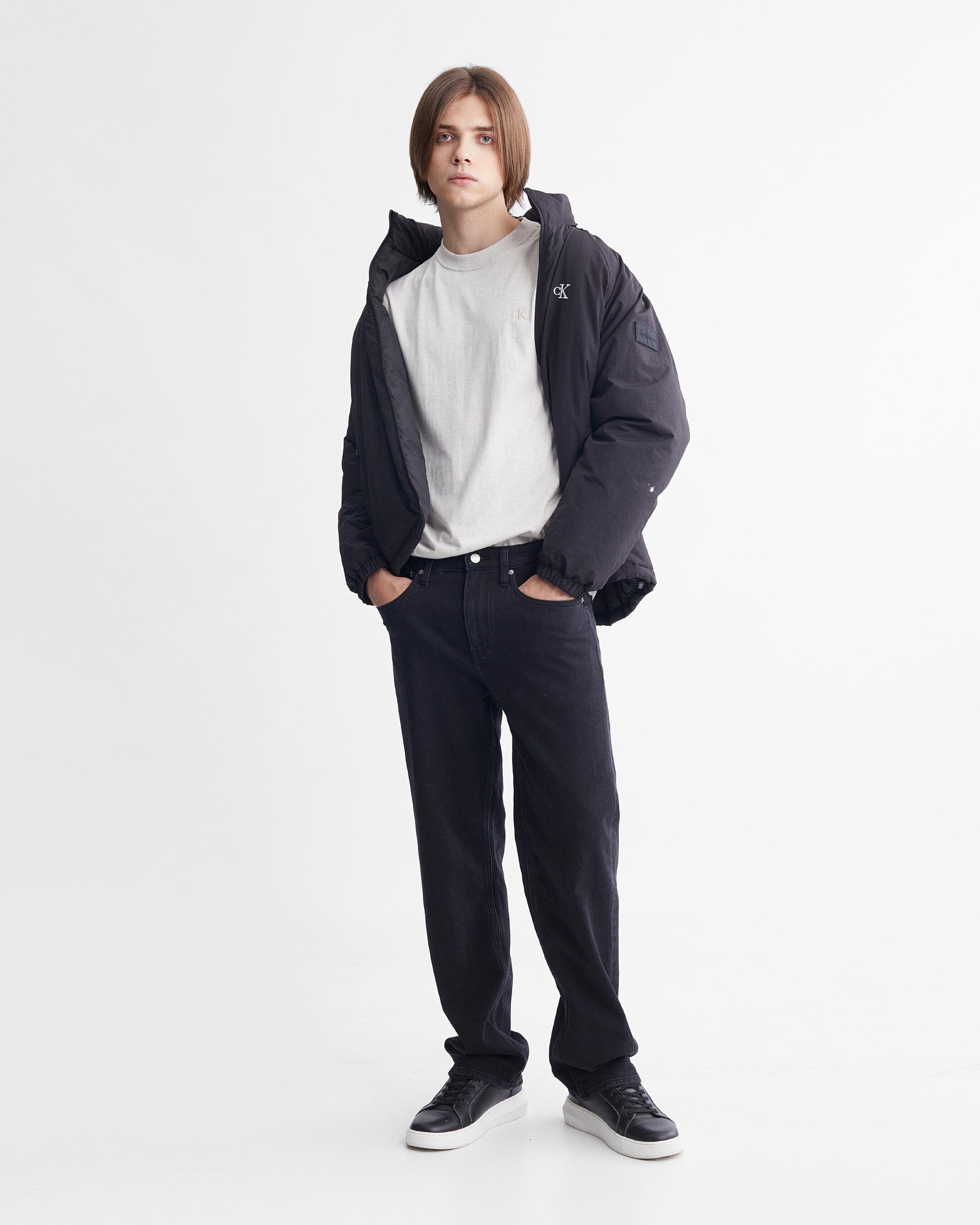 Puffer jacket on sale without collar