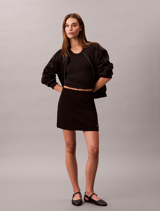 Scuba Jersey Mini Skirt