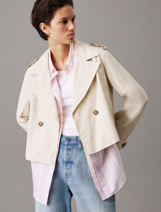 Short Nylon Trench