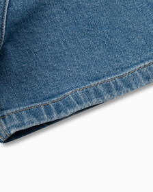 RECONSIDERED DENIM SHORTALLS, Mid Stone Blue, hi-res