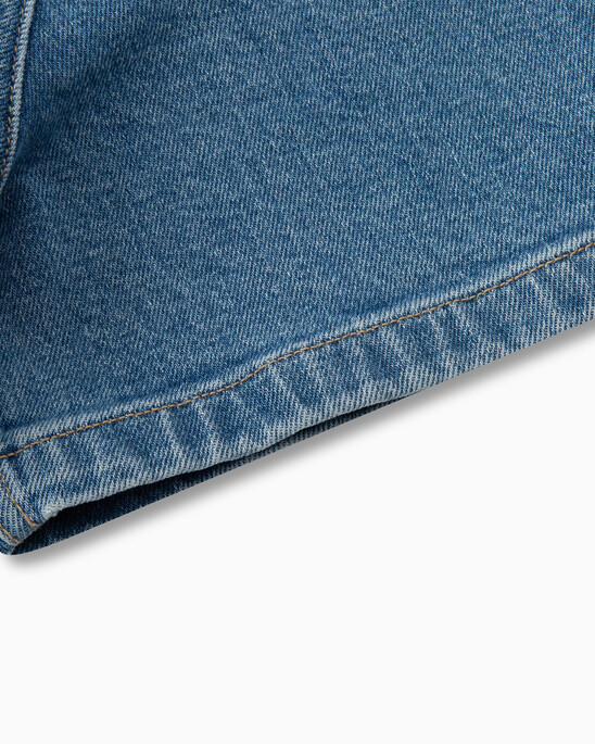 RECONSIDERED DENIM SHORTALLS