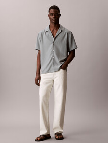 Soft Modal Short Sleeve Shirt, Frosted Spruce, hi-res