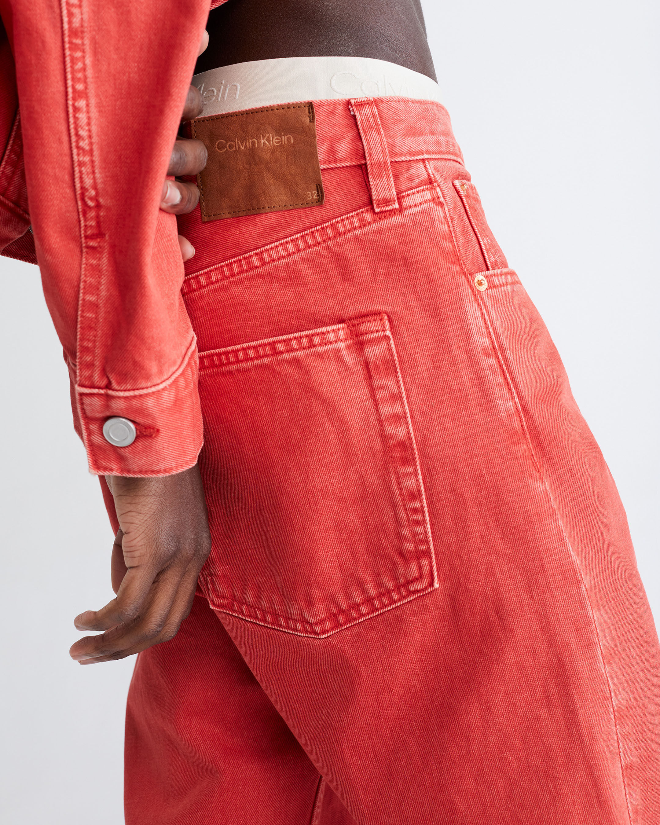 Calvin klein 2025 red jeans