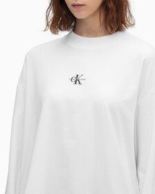 MONOGRAM LOOSE FIT TEE, Bright White, hi-res
