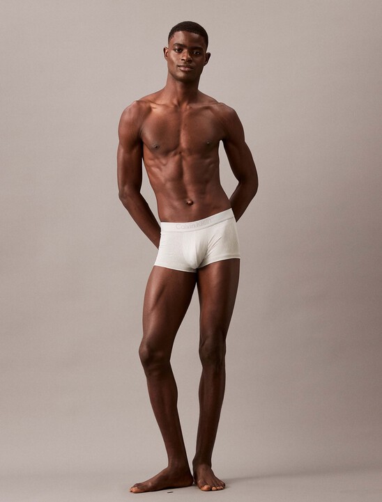 CK Black Logo Jacquard Low Rise Trunks