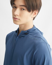 HOODED WINDBREAKER, CRAYON BLUE, hi-res