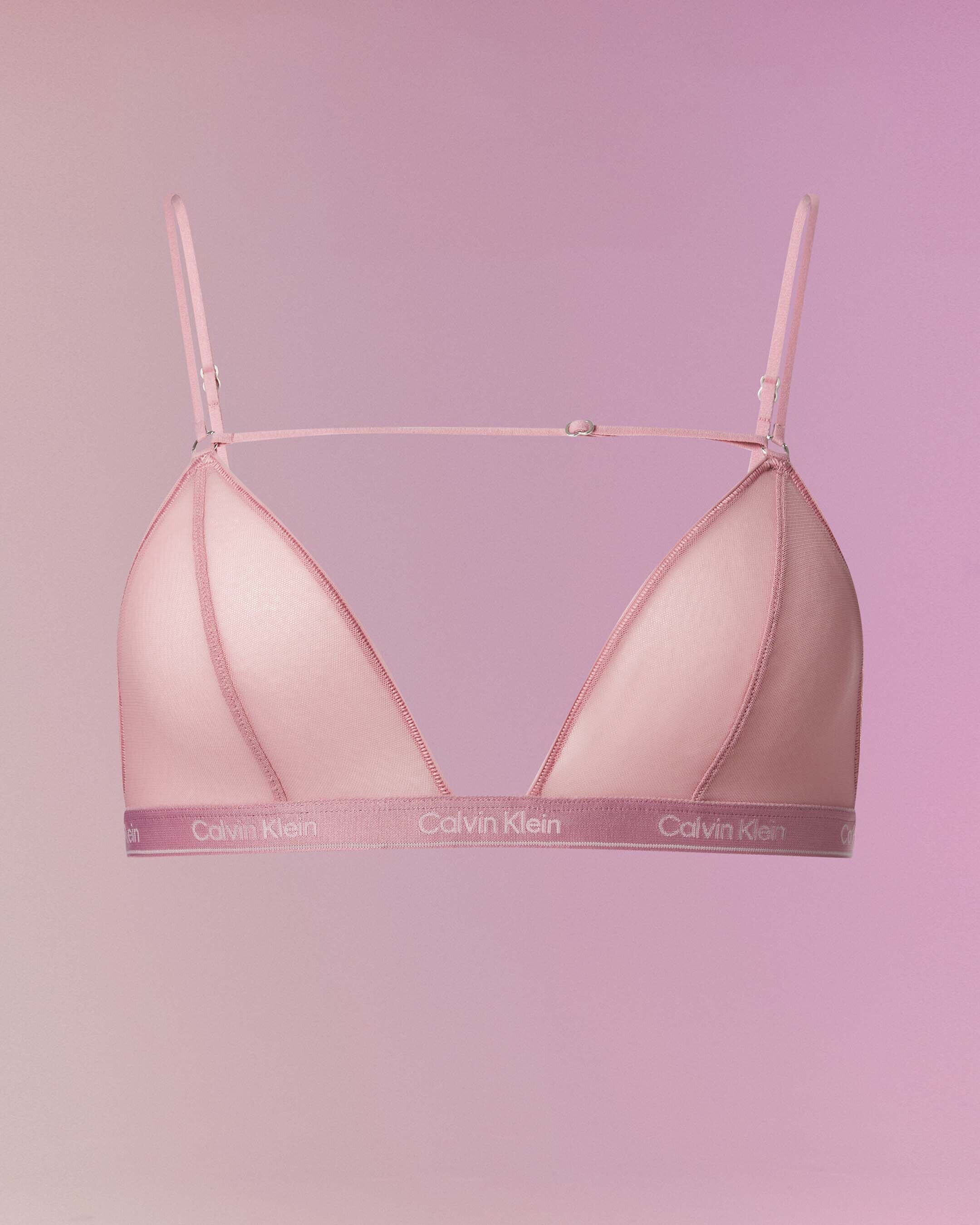 Calvin klein pink triangle bra shop