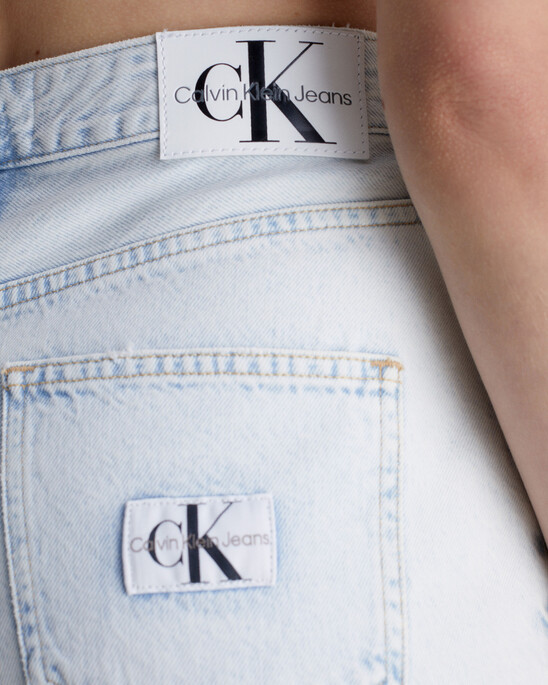 High Rise Denim Mini Skirt