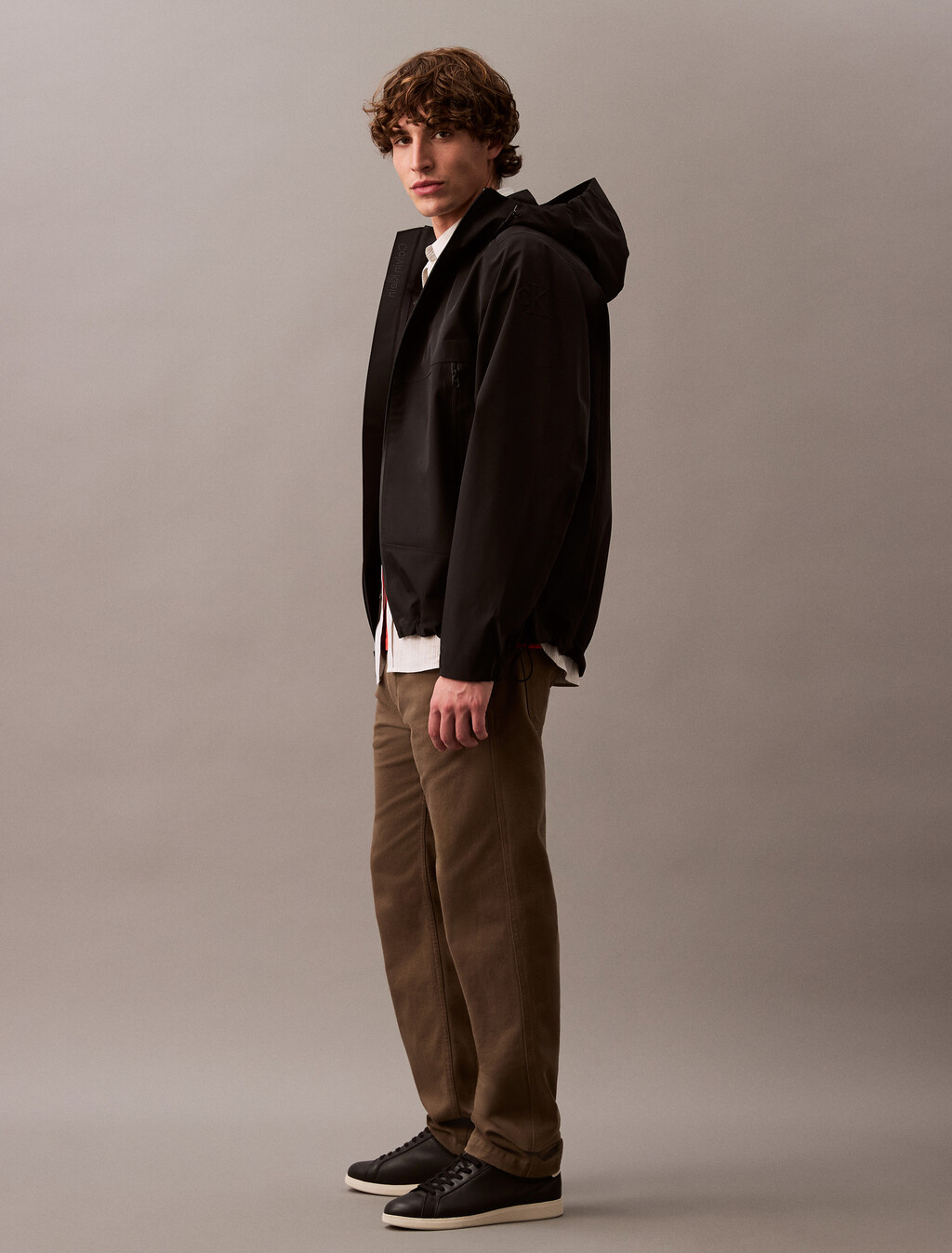Straight Cotton Twill Hollywood Waist Pant, Bungee Cord, hi-res