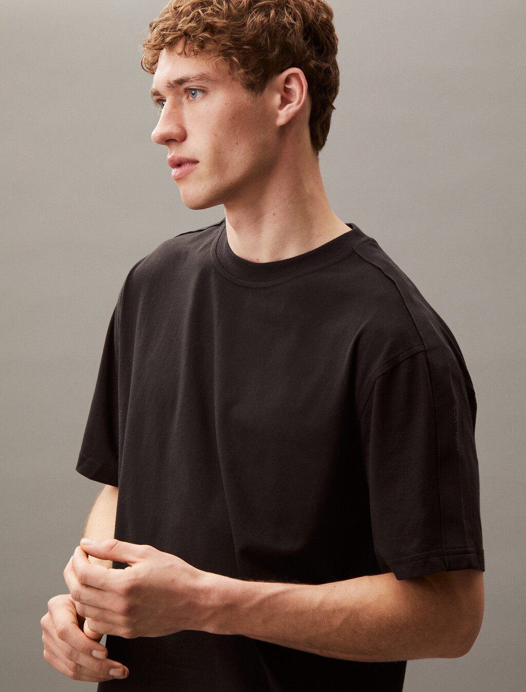 Essential Relaxed Tee, Black, hi-res