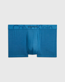 Embossed Icon Microfiber Low Rise Trunks, Midnight, hi-res