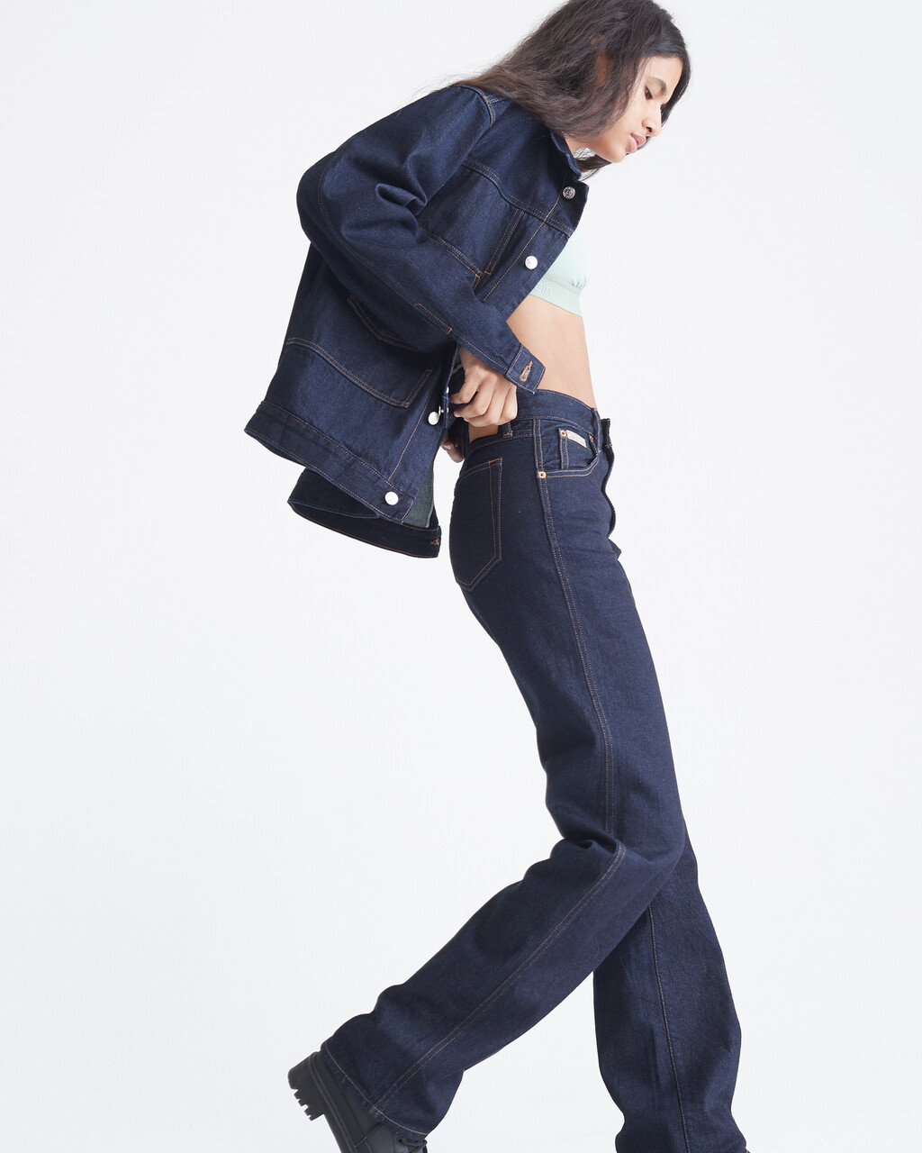 Standards Iconic Straight Fit Vintage Selvedge Jeans, CK RAW SELVEDGE, hi-res