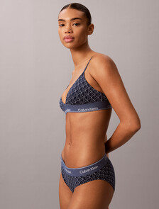 Limited Edition Bikini Briefs - Icon Cotton Modal, Denim Emblem Pageant Blue, hi-res