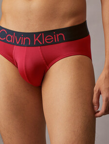 Microfiber Stretch Bold Logo Hip Brief 3 Pack, BLACK/TURBULENCE/SCOOTER, hi-res