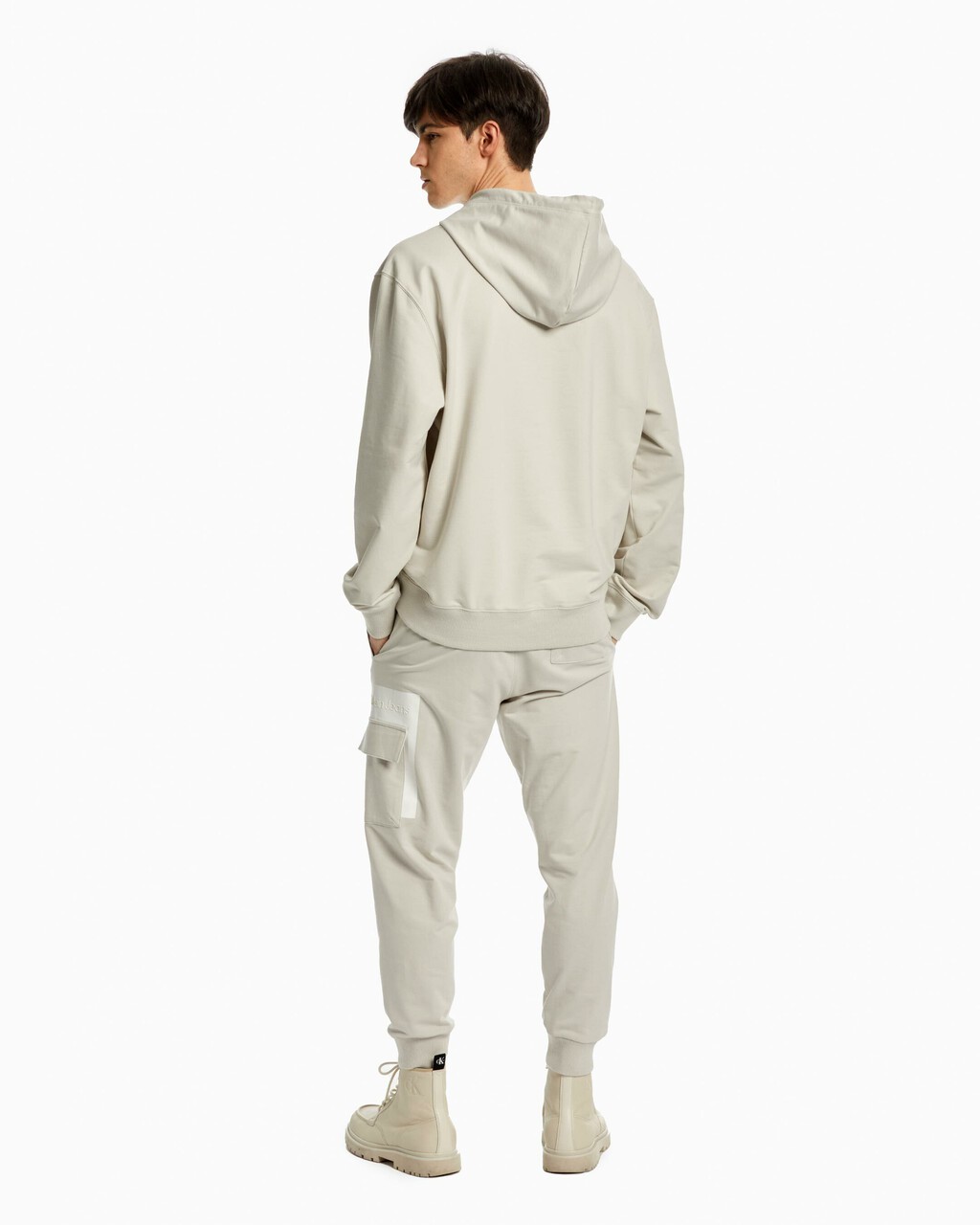Subtle Color Block Hoodie, Stratus Grey, hi-res