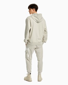 Subtle Color Block Hoodie, Stratus Grey, hi-res