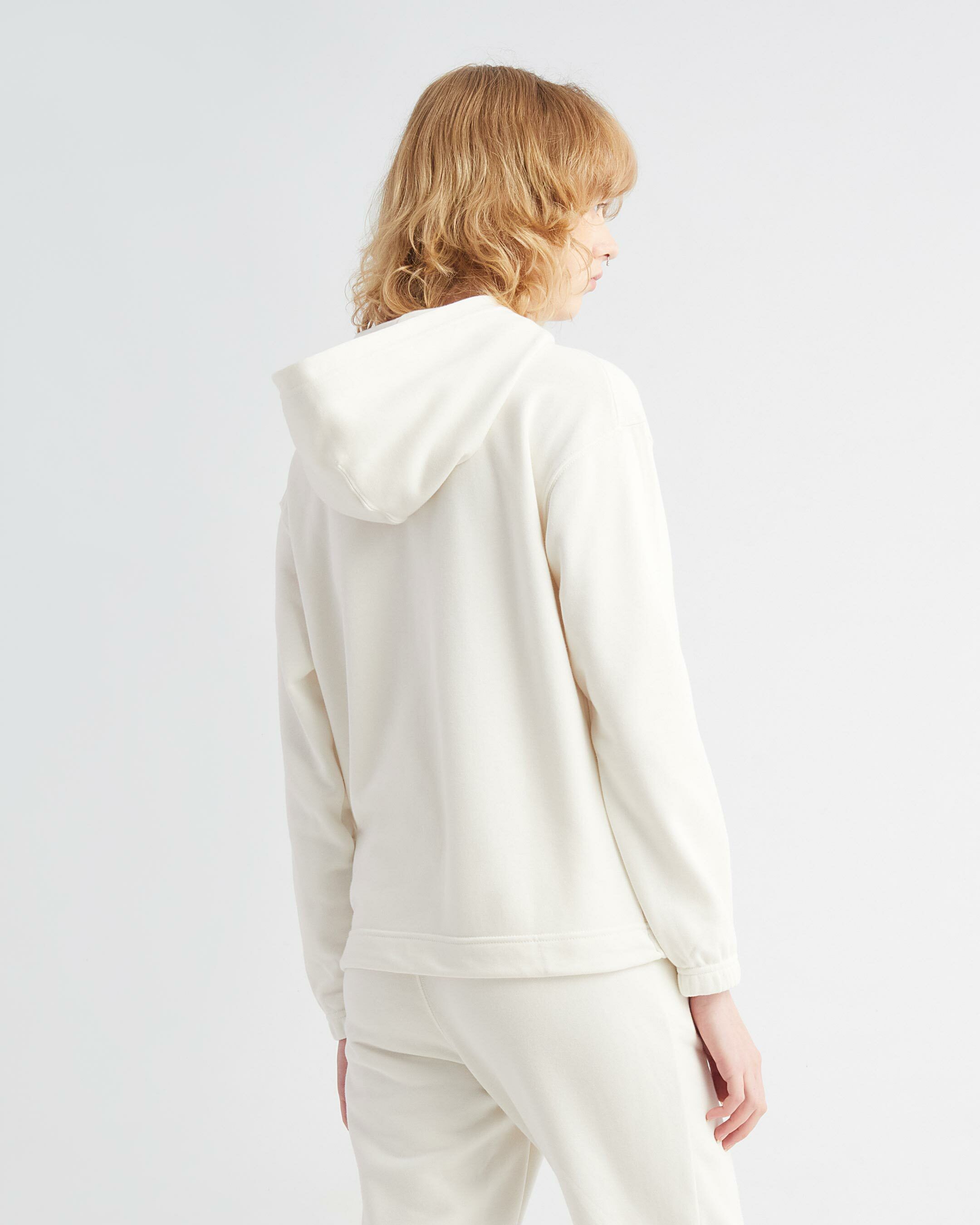 Cotton Terry Hoodie WHITE SUEDE Calvin Klein Singapore