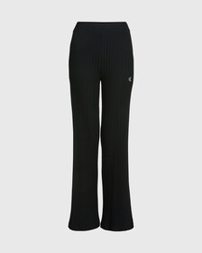 ELONGATED RIB KNIT PANTS, Ck Black, hi-res