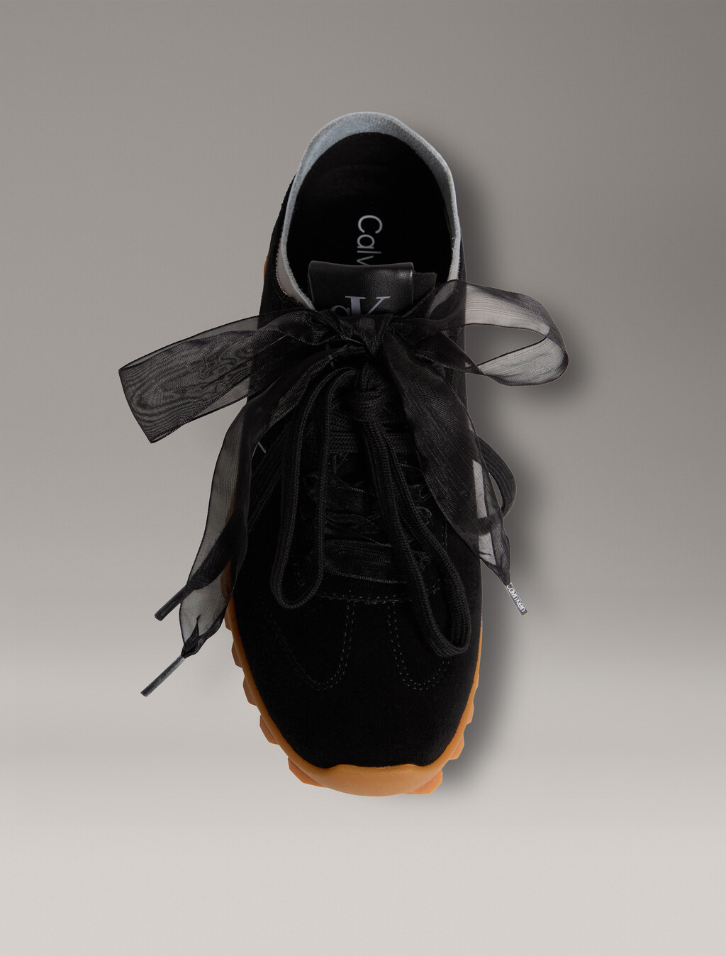Murica - Suede Organza Runner Trainers, Ck Black, hi-res