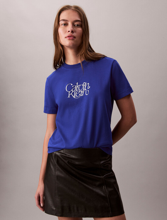 Script Logo Graphic Slim T-Shirt