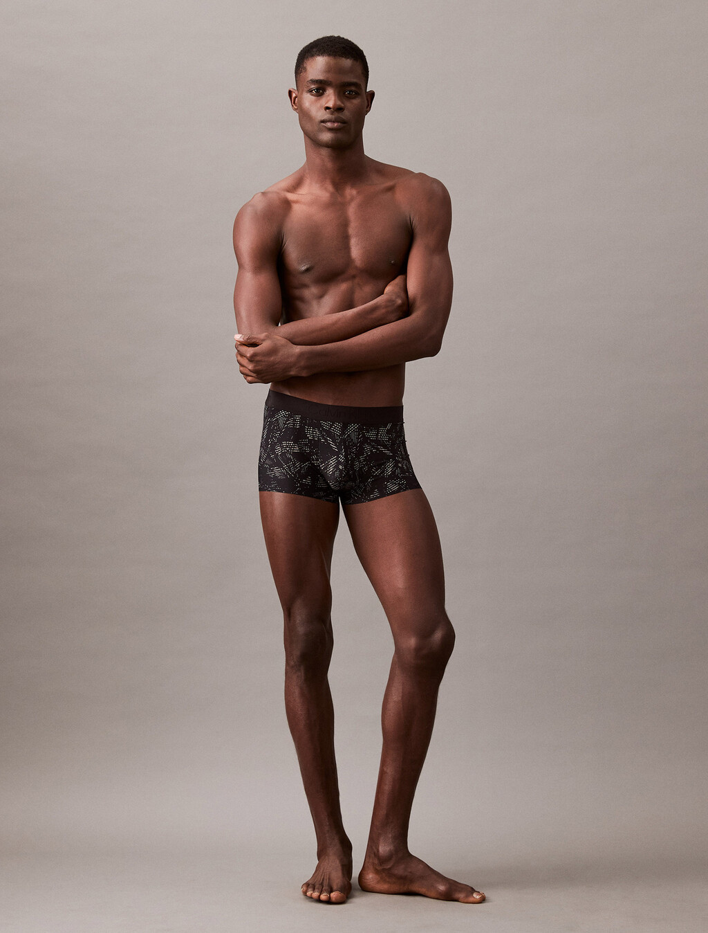 CK Black Print Low Rise Trunk, MESH SHADOWS_BLACK, hi-res
