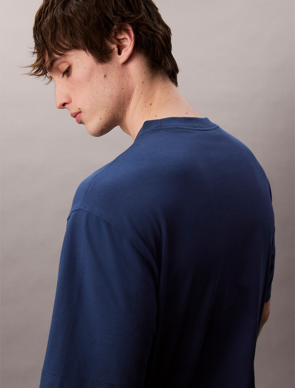 Embroidered Logo T-shirt, Blue Jean, hi-res