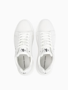 Leather Trainers, Bright White, hi-res