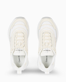 Mesh Chunky Trainers, Bright White/Creamy White, hi-res