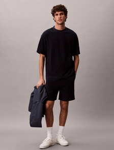 Emblem Logo Towelling Shorts, Dark Sapphire, hi-res