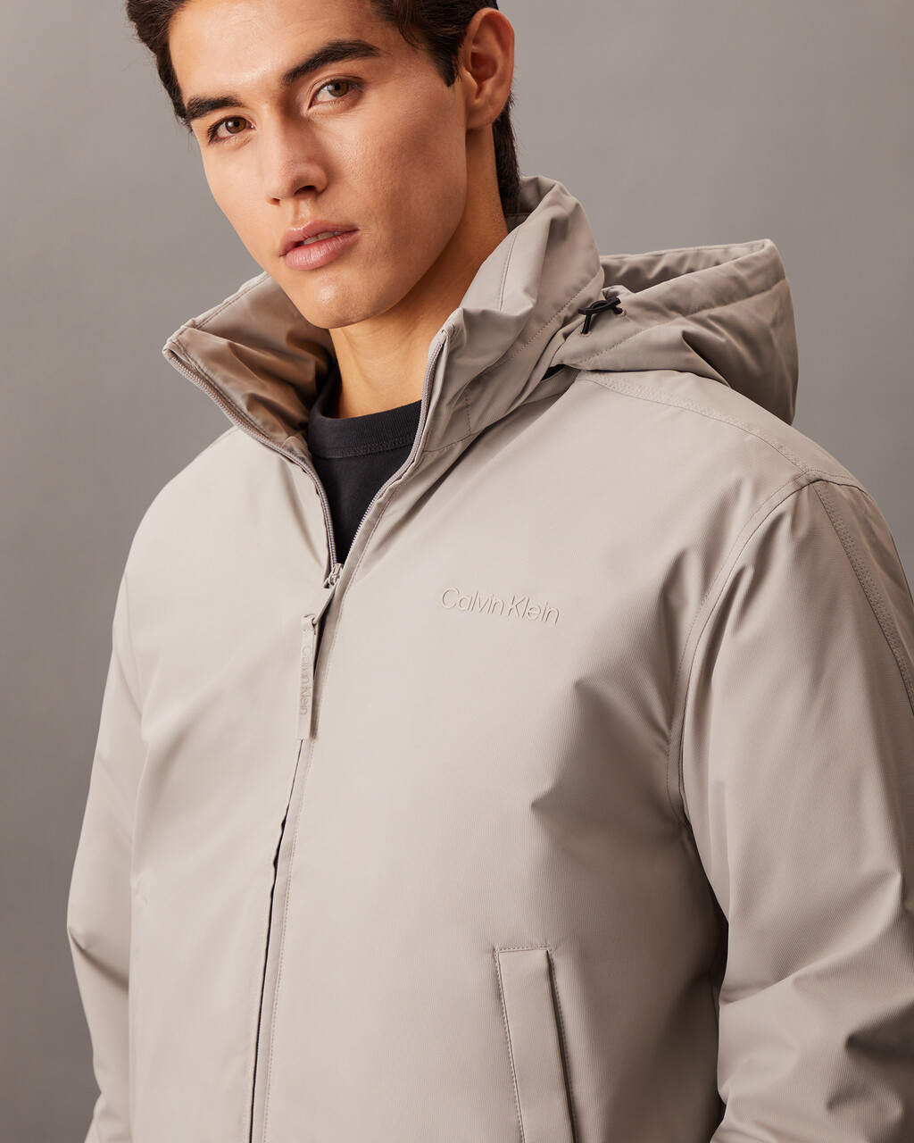 Essentials Bomber Jacket grey Calvin Klein Singapore