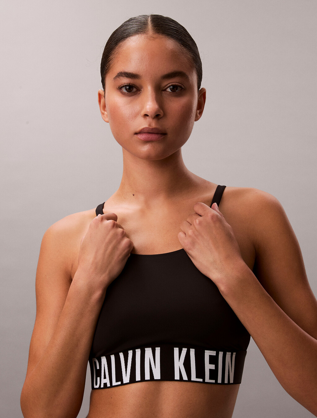 Bralette Bikini Top - Intense Power, Black, hi-res