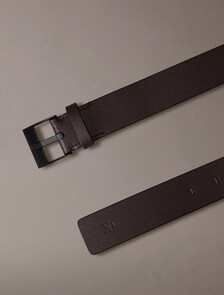 Square Buckle Belt 35mm, Bitter Brown, hi-res