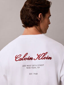 Back Logo Long Sleeve T-shirt, Bright White, hi-res
