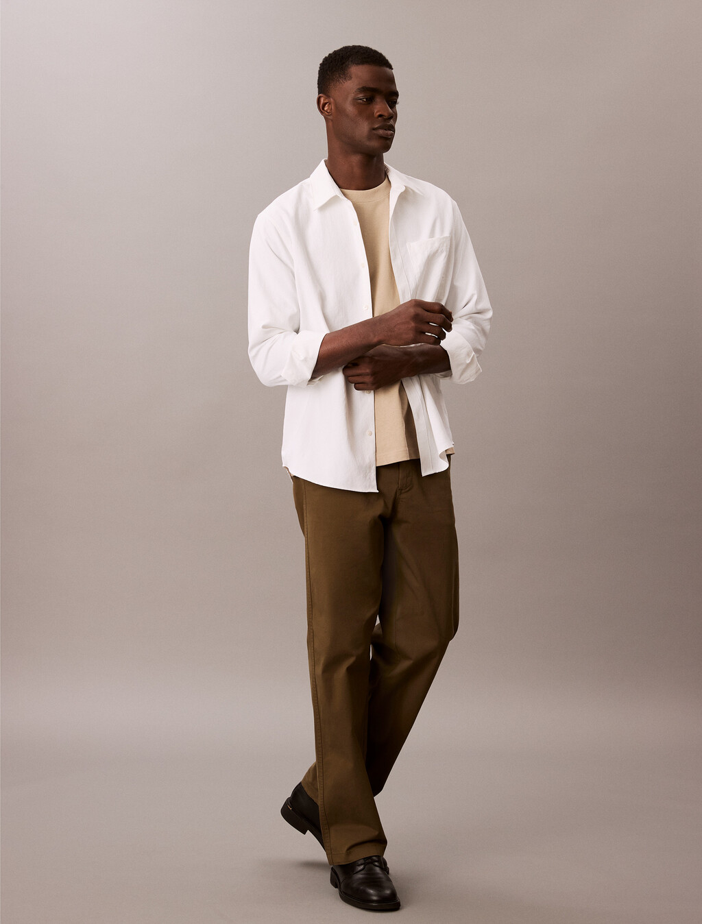 90s Straight Twill Chinos, Beech, hi-res