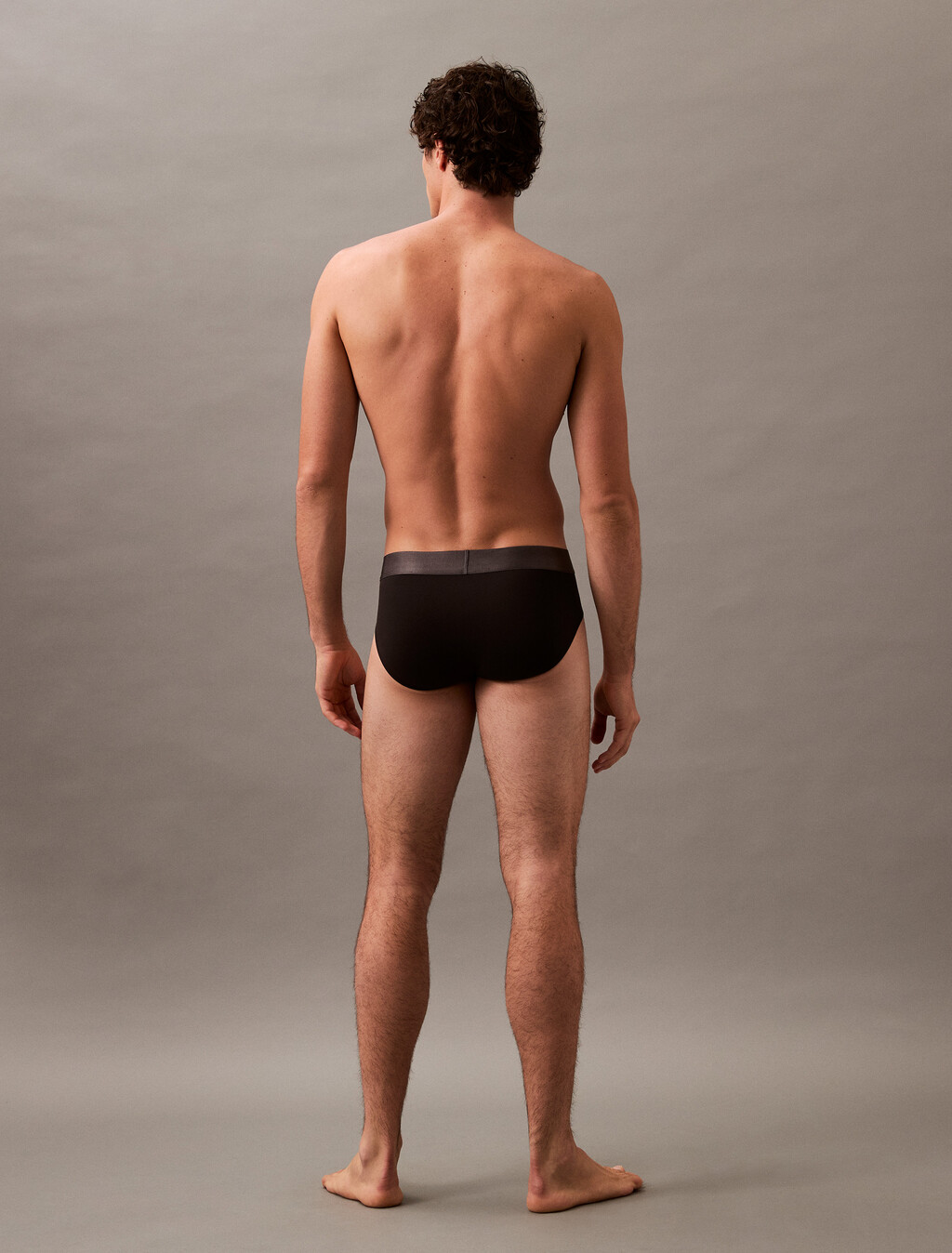 Brushed Micro Jersey Hipster Brief, Black, hi-res