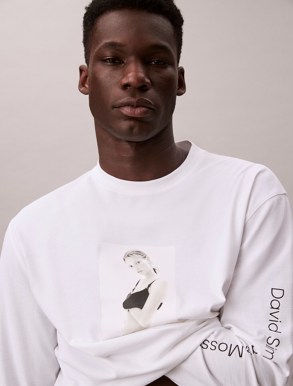 Kate Moss Graphic Relaxed T-Shirt, Brilliant White, hi-res