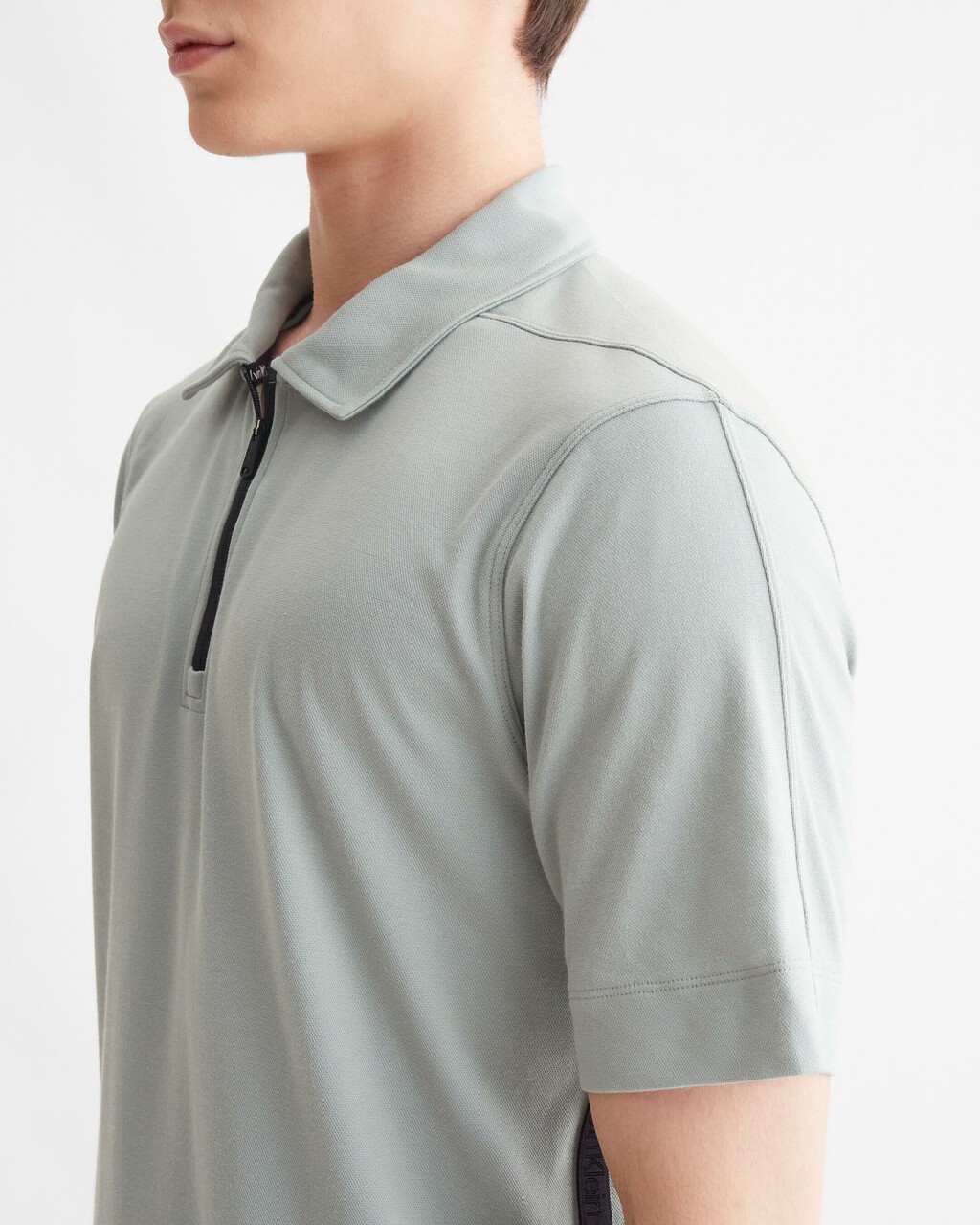 ACTIVE ICON WORKOUT POLO, GREEN MILIEU, hi-res