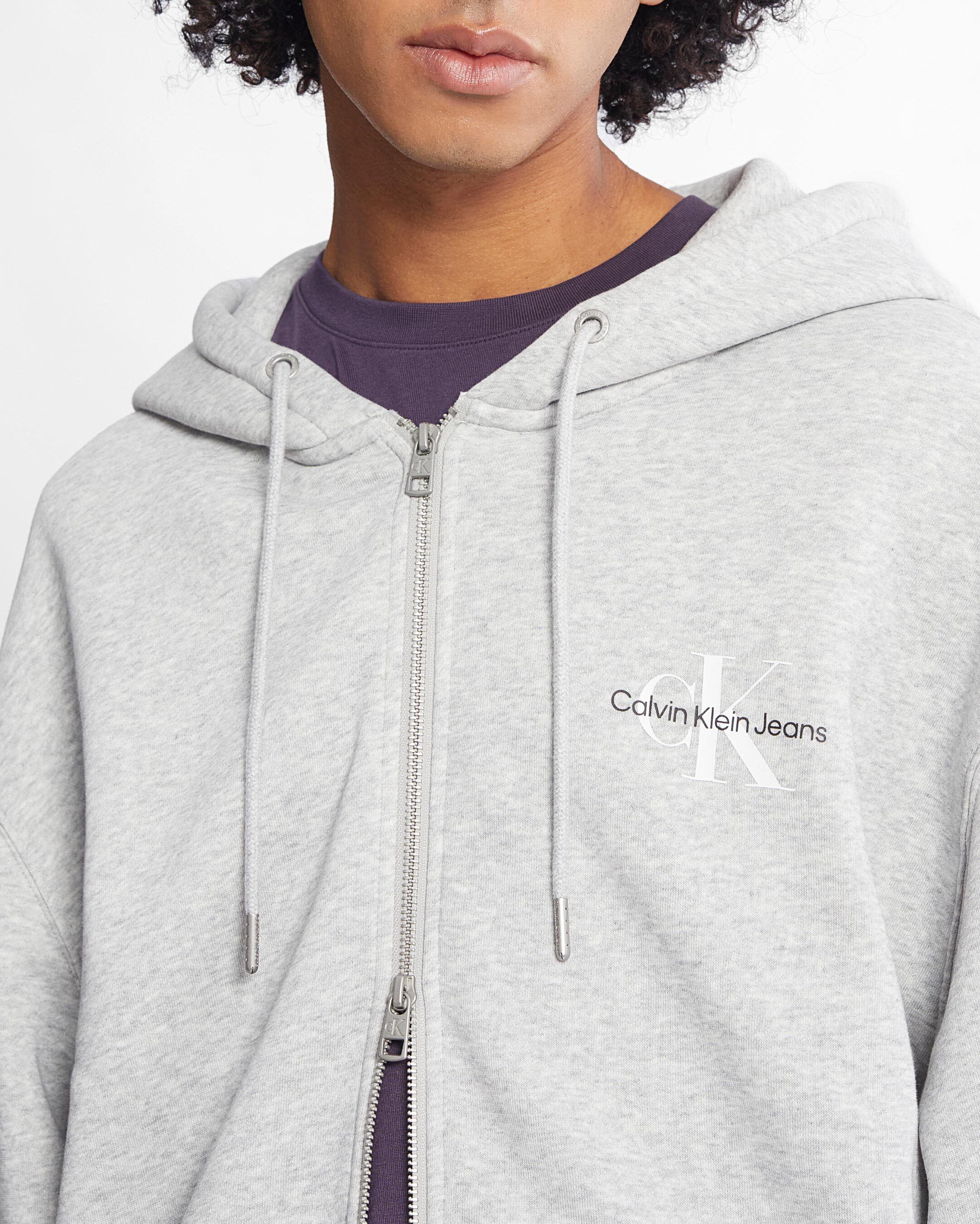 Mens grey calvin klein new arrivals hoodie