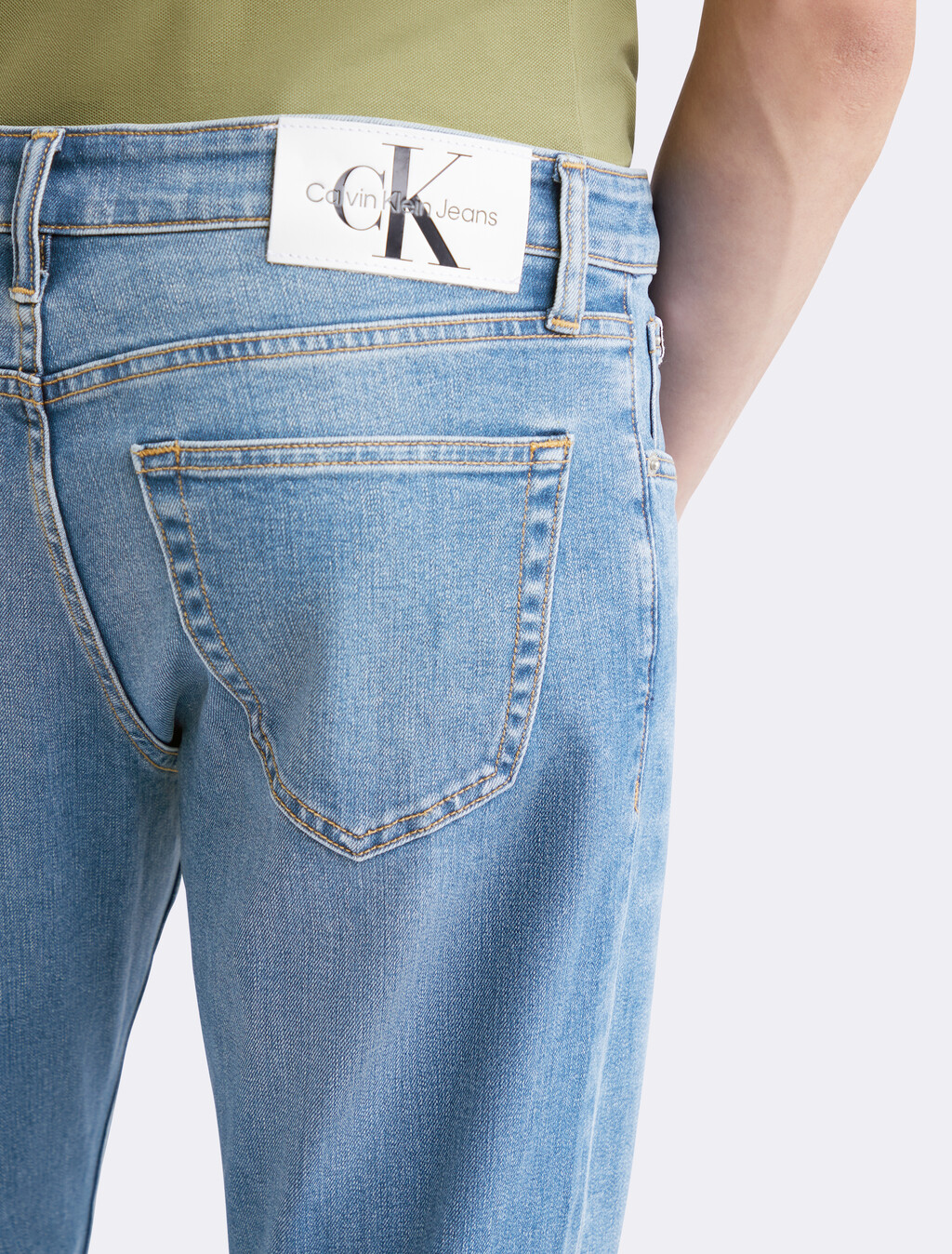 37.5 Authentic Straight Jeans, 077A BRIGHT MID, hi-res