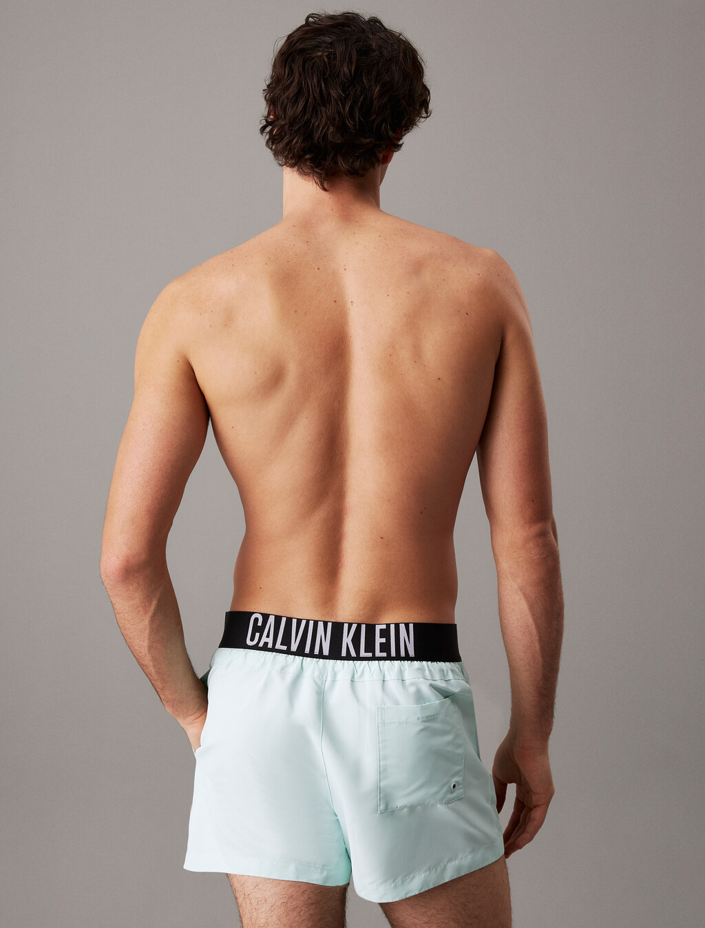 Logo Waistband Swim Shorts - Intense Power, Moonlight Jade, hi-res