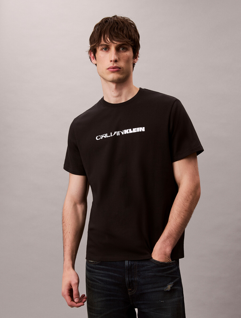 Bold Logo Graphic Relaxed T-Shirt, Black, hi-res