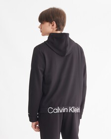 ACTIVE ICON HALF ZIP HOODIE, BLACK BEAUTY, hi-res