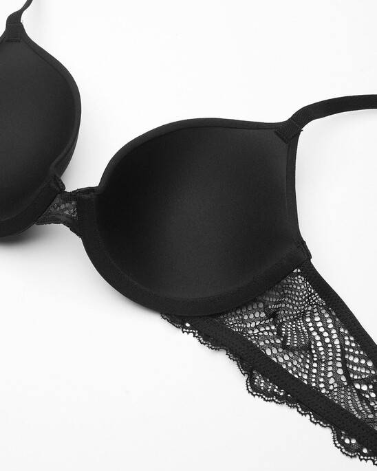 SCALLOPED LACE LIGHTLY LINED DEMI BRA