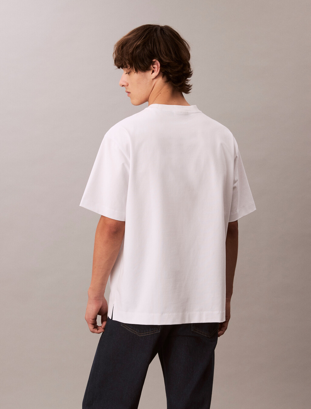 Cooling Jersey Relaxed Logo Tee, Bright White, hi-res