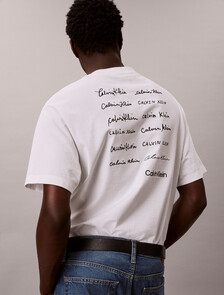 Relaxed Script Logo T-shirt, Bright White, hi-res