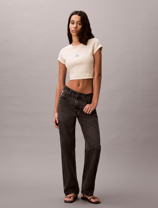 Slim Ribbed Stripe T-shirt