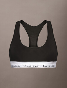 Icon Cotton Lightly Lined Bralette, CK Black, hi-res