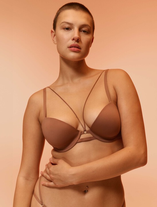 Minimalist Micro Lightly Lined Demi Bra